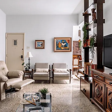 Vintage Charm: 3 Dorm. Flamengo Rj 3 Min Metro Apartment